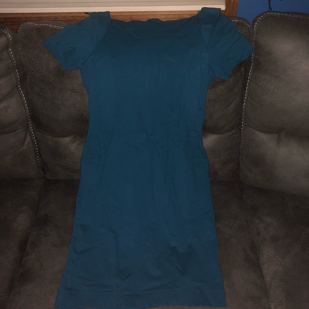 French Connection Blue fitted dress size 10